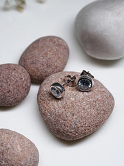 Silver Earrings and Rhodium Plated